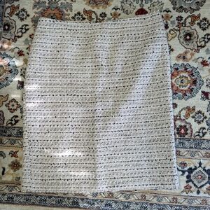 Karl Lagerfeld Cream Pencil Skirt Knee-Length Work